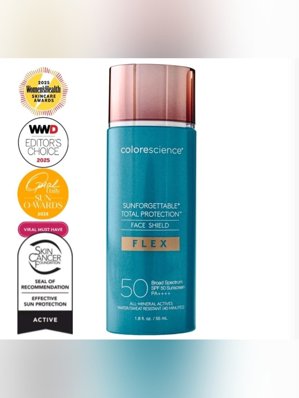 Colorescience Sunforgettable Total Protection Face Shield Flex SPF 50 1.8z Mediu - Picture 6 of 9